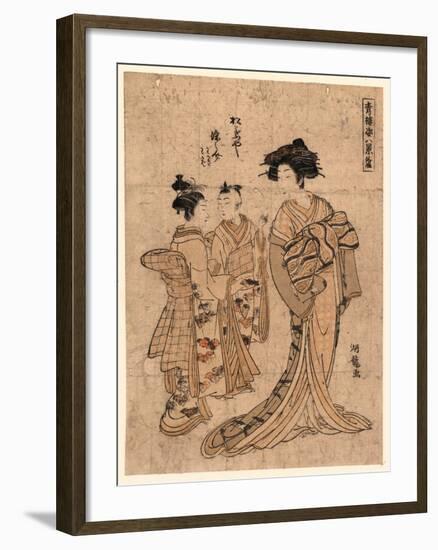 Rakugan Matsubaya Somenosuke-Isoda Koryusai-Framed Giclee Print