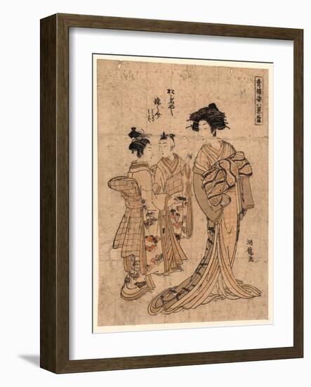 Rakugan Matsubaya Somenosuke-Isoda Koryusai-Framed Giclee Print