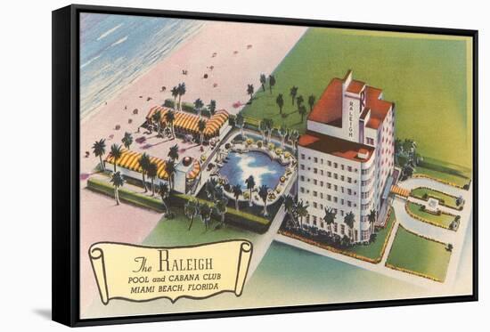 Raleigh Hotel, Miami Beach, Florida-null-Framed Stretched Canvas