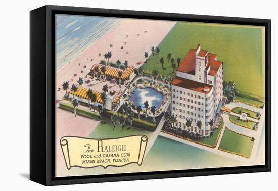 Raleigh Hotel, Miami Beach, Florida-null-Framed Stretched Canvas