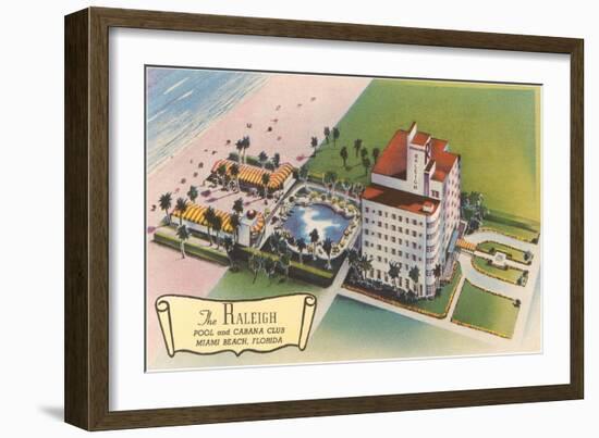 Raleigh Hotel, Miami Beach, Florida-null-Framed Art Print