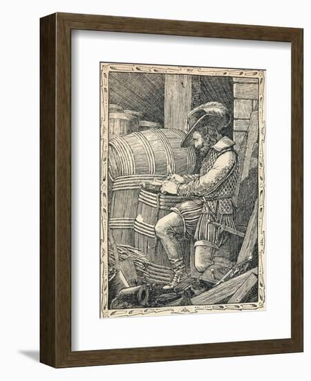 Raleigh in the Tower, 1902-Patten Wilson-Framed Giclee Print