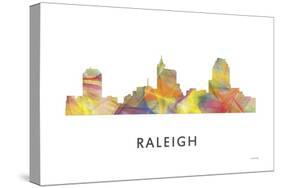 Raleigh North Carolina Skyline-Marlene Watson-Stretched Canvas