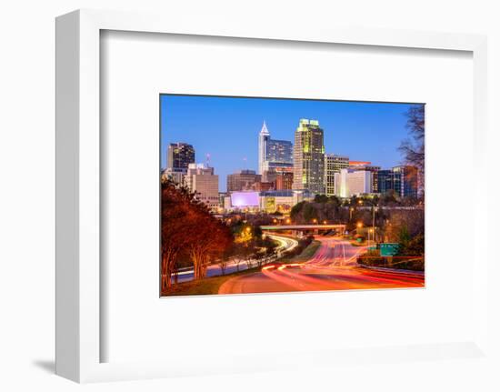 Raleigh, North Carolina, USA Downtown City Skyline.-SeanPavonePhoto-Framed Photographic Print