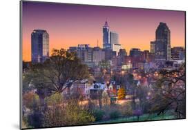 Raleigh, North Carolina, USA Skyline.-SeanPavonePhoto-Mounted Photographic Print