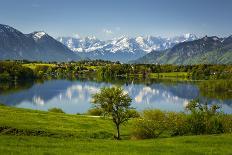 German Alpine Foothills with Karwendel Mountains Near Penzberg-Ralf Gerard-Photographic Print