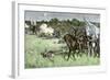 Rallying Confederate Troops under Bee, First Battle of Bull Run Battle, c.1861-null-Framed Giclee Print