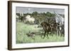 Rallying Confederate Troops under Bee, First Battle of Bull Run Battle, c.1861-null-Framed Giclee Print