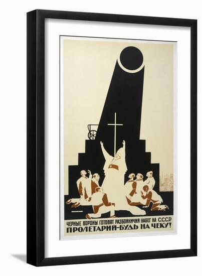 Rallying Good-Thinking Russians Against the Evils of Religion-Dmitri Moor-Framed Art Print