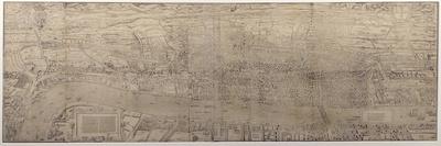 'Civitas Londinum', Map of London, 1560-Ralph Agas-Stretched Canvas