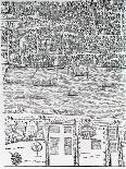 'Civitas Londinum', Map of London, 1560-Ralph Agas-Framed Premium Giclee Print