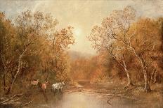 Landscape with Cows-Ralph Albert Blakelock-Giclee Print