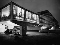 New Motel, Restaurant and Glass and Steel Garage-Ralph Crane-Photographic Print