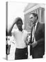 Ralph Featherstone of Sncc with Civil Rights Attorney, William Kunstler, Outside Federal Court-null-Stretched Canvas