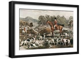 Ralph John Lambton and His Horse Undertaker and Hounds, Late 18th Century-Charles Turner-Framed Giclee Print