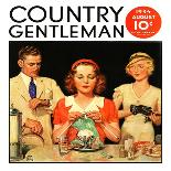 "Lunch Counter Wait," Country Gentleman Cover, August 1, 1934-Ralph P. Coleman-Stretched Canvas