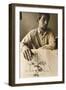 Ralph Steadman (b/w photo)-Ralph Steadman-Framed Giclee Print