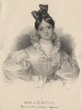 Miss L.E. Landon, Litho by J.T. Bowen, Engraved for Burton's Gentlemen's Magazine, 1838-Ralph Trombley-Framed Stretched Canvas