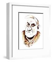 Ralph Vaughan Williams - caricature-Neale Osborne-Framed Giclee Print