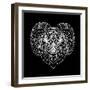 Ram Head Black Mesh-Lisa Kroll-Framed Art Print