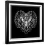 Ram Head Black Mesh-Lisa Kroll-Framed Art Print