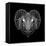 Ram Head Black Mesh-Lisa Kroll-Framed Stretched Canvas