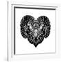 Ram Head Mesh-Lisa Kroll-Framed Art Print