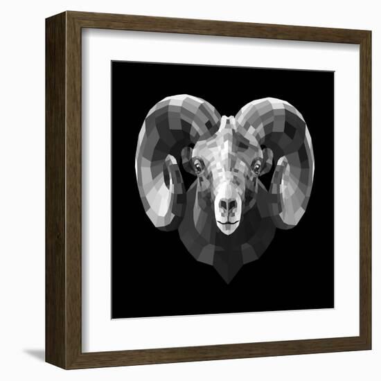 Ram Head-Lisa Kroll-Framed Art Print