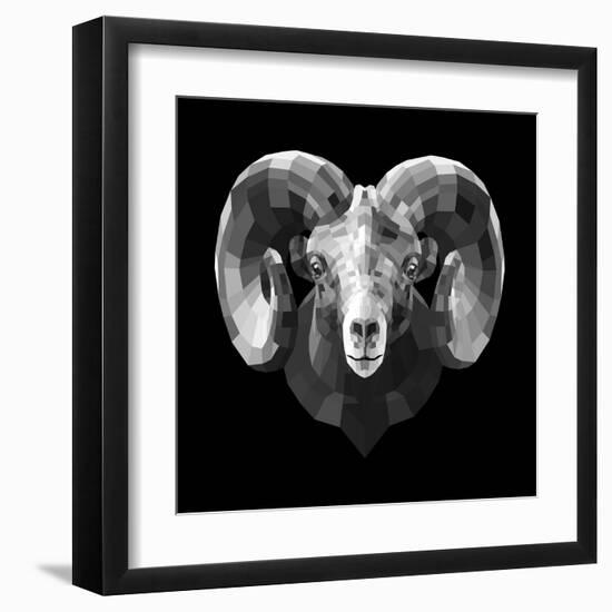 Ram Head-Lisa Kroll-Framed Art Print