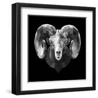 Ram Head-Lisa Kroll-Framed Art Print