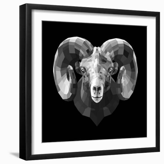 Ram Head-Lisa Kroll-Framed Art Print