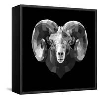 Ram Head-Lisa Kroll-Framed Stretched Canvas