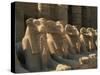 Ram-Headed Sphinxes of the Processional Avenue, at the Temple of Karnak, Thebes, Egypt-Richardson Rolf-Stretched Canvas