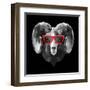 Ram in Red Glasses-Lisa Kroll-Framed Art Print