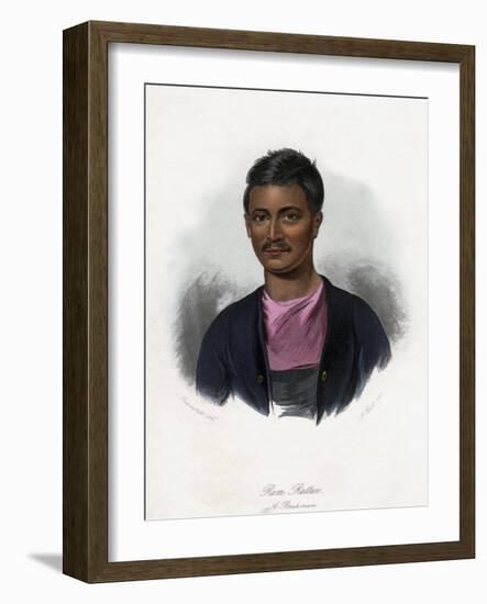 Ram Ruttun, a Brahman, C1840-J Bull-Framed Giclee Print