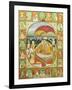 Rama and Sita Enthroned. Mandi, c.1800-1820-null-Framed Giclee Print