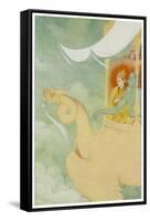 Rama and Sita Return to Ayodhya in the Vehicle Pushpaka-null-Framed Stretched Canvas