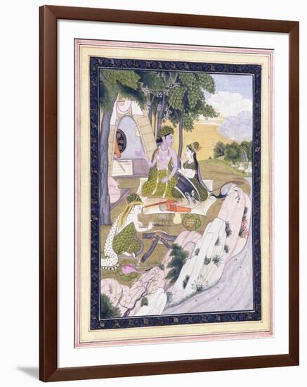 Rama and Sita with Lakshman, C. 1800-null-Framed Giclee Print