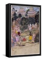 Rama Chastises the Dying Vali-null-Framed Stretched Canvas