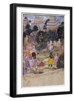Rama Chastises the Dying Vali-null-Framed Art Print