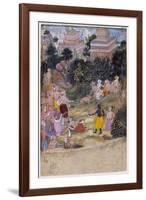 Rama Chastises the Dying Vali-null-Framed Art Print