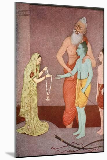 Rama's Marriage, 1913-K Venkatappa-Mounted Giclee Print