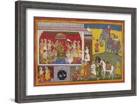 Rama's Sandals Are Installed On the Throne-null-Framed Giclee Print