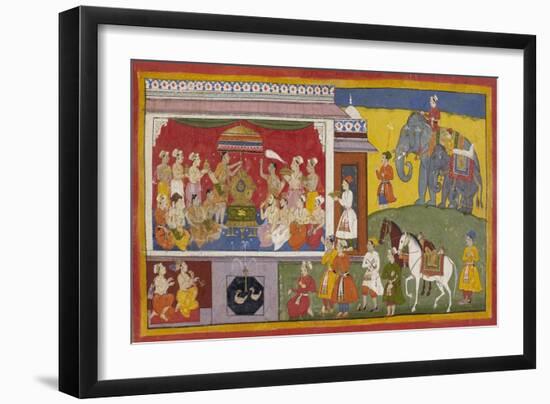 Rama's Sandals Are Installed On the Throne-null-Framed Giclee Print