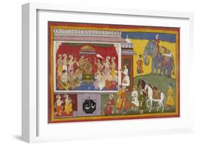 Rama's Sandals Are Installed On the Throne-null-Framed Giclee Print