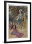 Rama the Seventh Avatar of Vishnu is Tempted by Shurpanakha a Rakshasa-Warwick Goble-Framed Premium Giclee Print