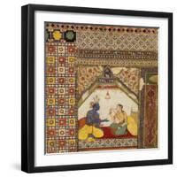 Rama Trying to Justify to Sita His Repudiation of Her, C.1595-null-Framed Giclee Print