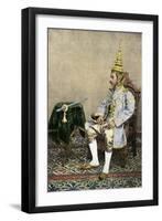 Rama V (Chulalongkorn), King of Siam, in His Royal Attire, Circa 1900-null-Framed Giclee Print