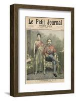 Rama V Known as Chulalongkorn King of Siam and His Wife-Henri Meyer-Framed Photographic Print