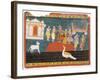 Rama Visits Bharadvaja's Hermitage-null-Framed Art Print